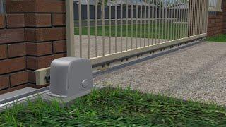 Preparing a sliding gate for installing a motor