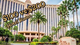 $100 vs $200 Hotel Room Tour - Rosen Hotels - Orlando