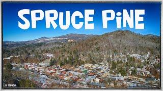 Spruce Pine, NC in the Snow 4K  (DJI Mavic Air 2 Footage) Beautiful Snow Shots in Ski Country!!!