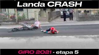 5ª Etapa Giro D'Itália 2021 Mikel Landa Crash