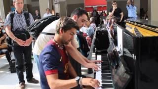 Improvisation at the train station in paris!