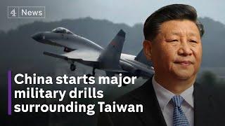 China holds major military drills, 'blockading' Taiwan