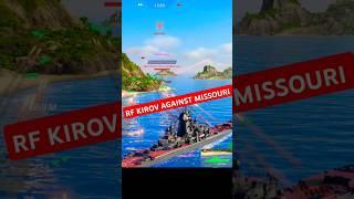 RF TARK Kirov Destroyed Missouri in Modern Warships #shorts