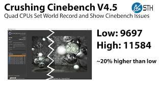 Crushing Cinebench R15 V4.5 Quad Xeon Platinum 8180 Breaks Cinebench