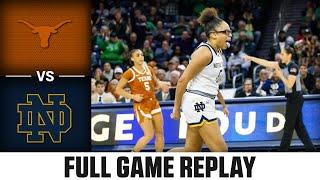 Texas vs. Notre Dame Full Game Replay | 2024-25 ACC Women's Basketball