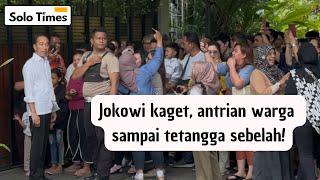 Jokowi Mendadak Keluar Rumah, Lihat Antrian Sampai Tetangga Sebelah!