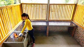 The process of building a beautiful kitchen in the middle of the green forest  / Ban Thi Diet