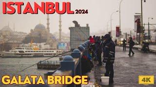 ISTANBUL Vlog  Galata Köprüsü (Galata Bridge) Tour -4k