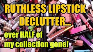 Decluttering over half of my lipstick collection... it had to be done