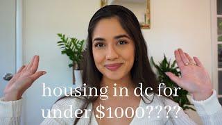 How to live in the BEST D.C. neighborhoods for under $1000! | budget-friendly | SAVE MONEY!