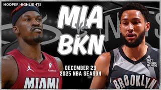 Miami Heat vs Brooklyn Nets Full Game Highlights | Dec 23 | 2025 NBA Season