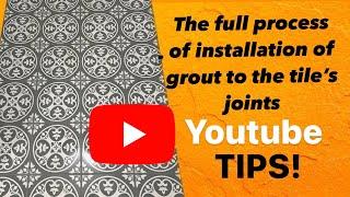 How to apply grout to tiles like professional from A-Z