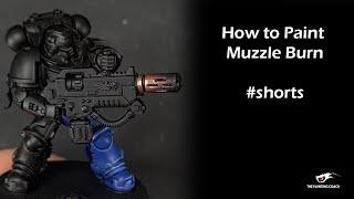 How to Paint Muzzle Burn #shorts