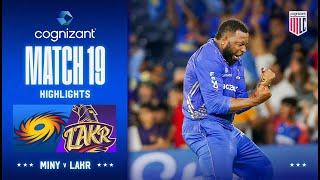 Cognizant Major League Cricket Game 19 Highlights | MI New York Vs. LA Knight Riders