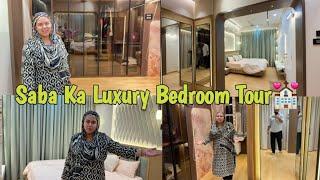 Saba Ibrahim Ka New Luxury Bedroom Ready Ho Gaya|| Large Size Beautiful Bedroom