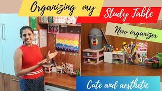 Organizing study table | organizing stationery