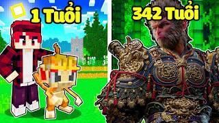 Hachi 24 Giờ Hóa Thành Tôn Ngộ Không Siêu Mạnh Trong Minecraft