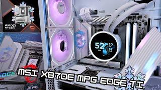 9950X + X870E MSI MPG Edge Ti : How to Setup your Motherboard for the best AM5 All White Build