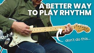 How to play better rhythm chords on electric guitar