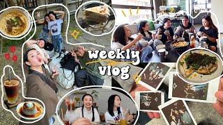 一週穿搭VLOG🪺跟朋友天天見面! 逛丹麥傢俱HAY/開箱insta go3/新開幕咖啡廳/難預約私廚牛肉麵/阿曼達送機../爸爸下廚‍