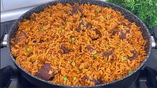 How to Make the Tastiest Nigerian Beef Jollof | Jollof Rice Recipe!