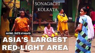 UNSEEN Streets of Asia's Largest Red-Light District "SONAGACHI" Brothel Kolkata West Bengal IN 4K