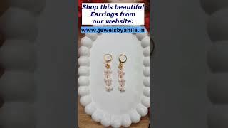 Handmade beaded earrings #shorts #shortvideo #diy #beadedjewelry #handmade #ytshorts