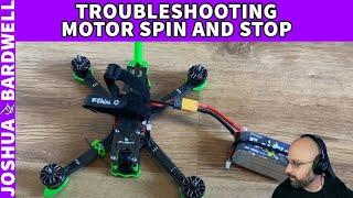 One Motor Spins and Stops But Doesn't Stutter - Troubleshooting with JB