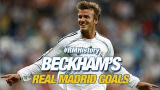 David Beckham, all Real Madrid goals!