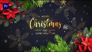 Merry Christmas Intro 2025 For Premiere Pro Templates