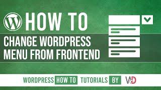 How To Change WordPress Navigation Menu On Frontend With Full Site Editor | WordPress Tutorials