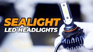 Cheap LED Headlights for Honda Toyota Chevy H11 9005 Unboxing Install Bright LIGHT OUTPUT - Sealight