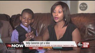 Boy with severe autism needs therapy bike #thenowtampabay