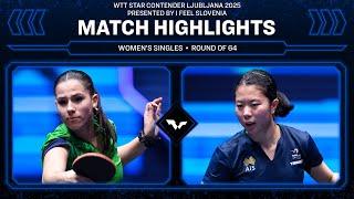 Sara Tokic vs Yangzi Liu | WS R64 | WTT Star Contender Ljubljana 2025