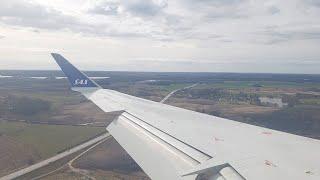 Scandinavian Airlines CRJ-900 hard landing at Malmö Sturup Airport [Onboard View]