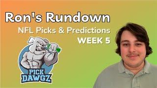 NFL Week 5 Picks & Predictions | Ron's Rundown