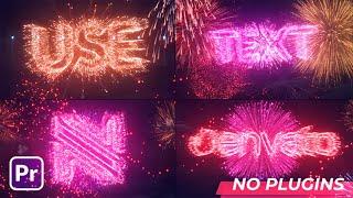 Text & Logo Fireworks ( Premiere Pro Template )