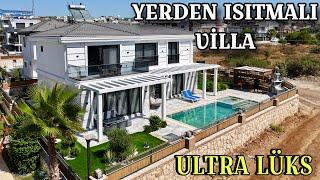 Didim Villalar Bölgesinde Yerden Isıtmalı Sauna Jakuzi ve Havuzlu Full Eşyalı Lüks Villa / No:123