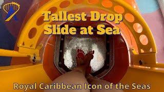 Frightening Bolt Water Slide POV on Icon of the Seas, Royal Caribbean