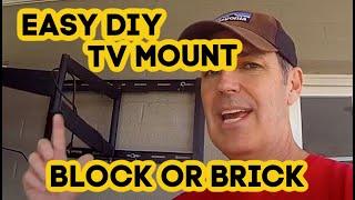 How to Mount TV to Block or Brick 2024