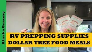 Prepping Supplies For RV Trailer...Dollar Tree Prepping Food Meals Supplies