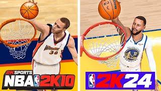 Dunking With Stephen Curry In Every NBA 2K