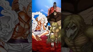 Luffy  All Titans  ( who is stronger ? | #anime #edit #shorts #Luffy #Titans