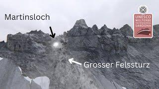 Animation: Felssturz beim Martinsloch - Grosses Tschingelhorn (GL/GR)