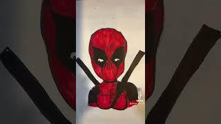 Khalil fans art- drawing of a female Deadpool ️