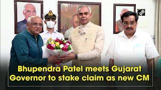 Bhupendra Patel meets Gujarat Governor to stake claim as new CM