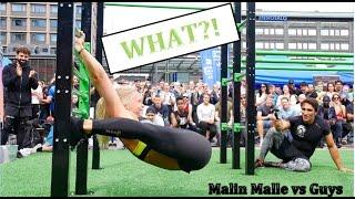 Malin malle vs Guys - street workout competition