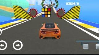 impossible 3D Mega Ramps Stunts Car Driving Simulator 2023 # Sports Car Racing # Android GamePlay