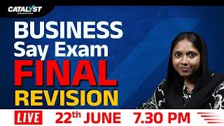 Business Studies SAY Exam Final Revision | Score High in Plus Two