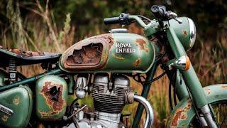 Old Bullet Restoration | Royal Enfield Bullet modify | Restored Old Motorcycle | Bike Restoration 